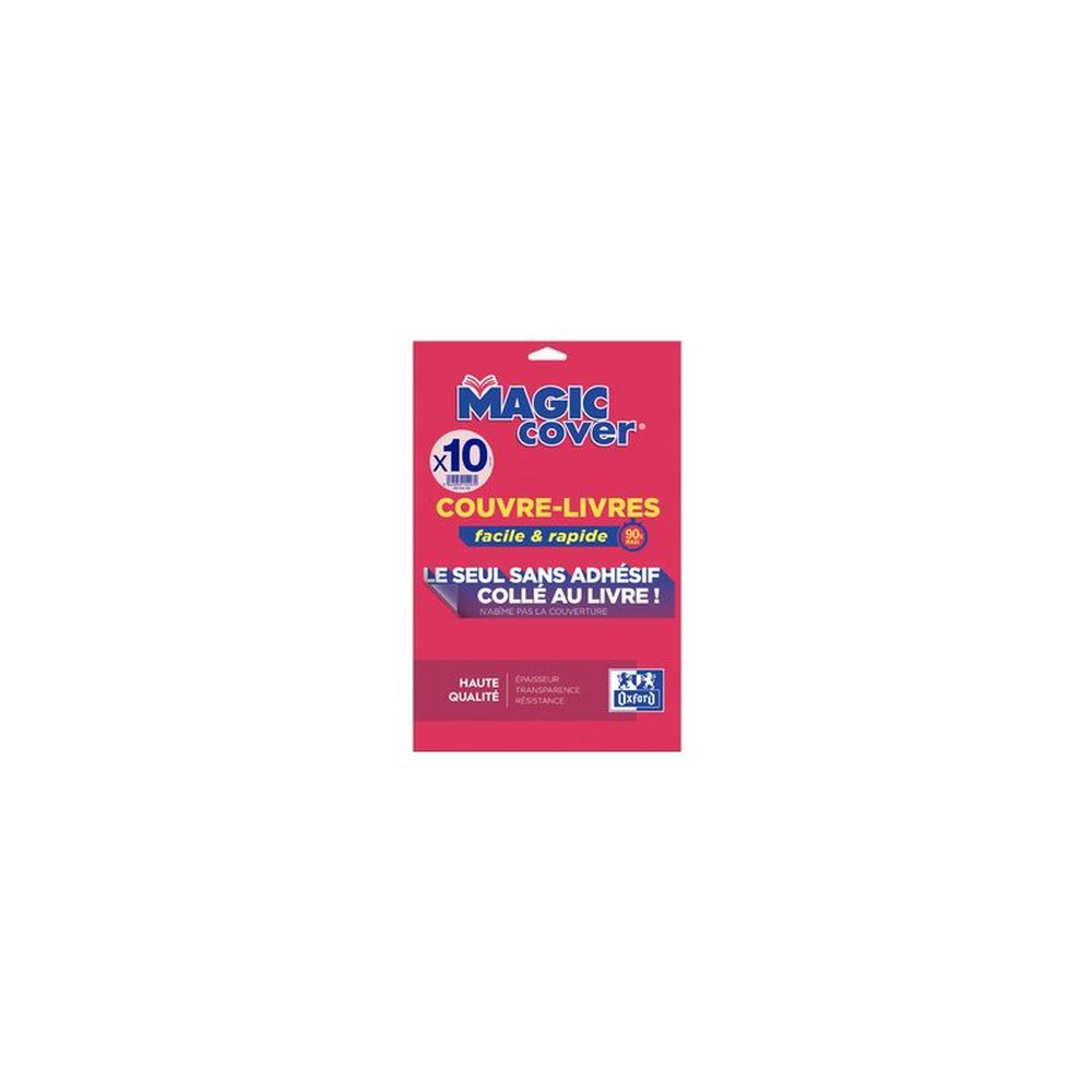 Oxford Couvre-livres "Magic Cover", contenu: 10 feuilles