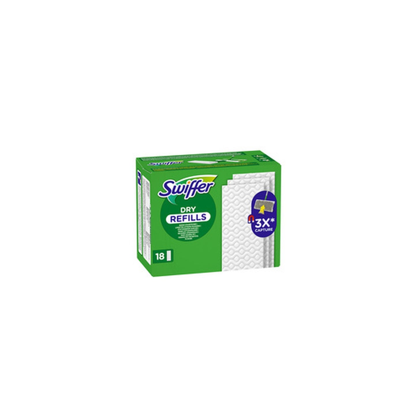 Swiffer Serpillère sèche, pack de recharge de 18