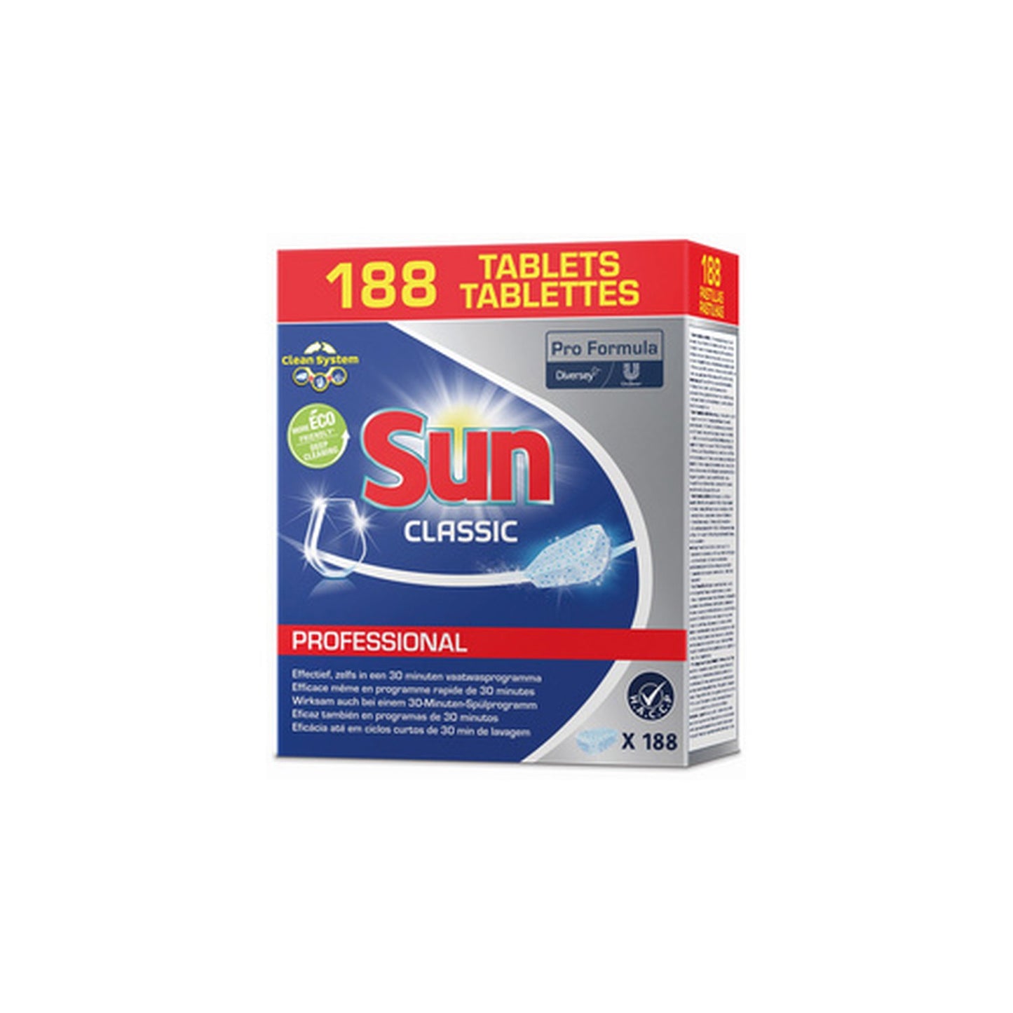 Sun Tablettes lave-vaisselle Professional Classic,188 pièces
