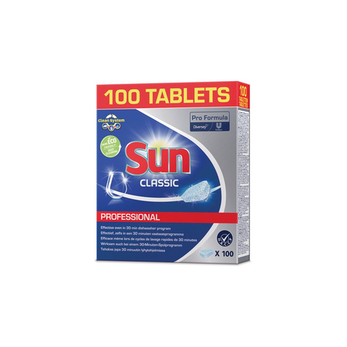 Sun Professional Pastille lave-vaisselle Classic, 100 pièces