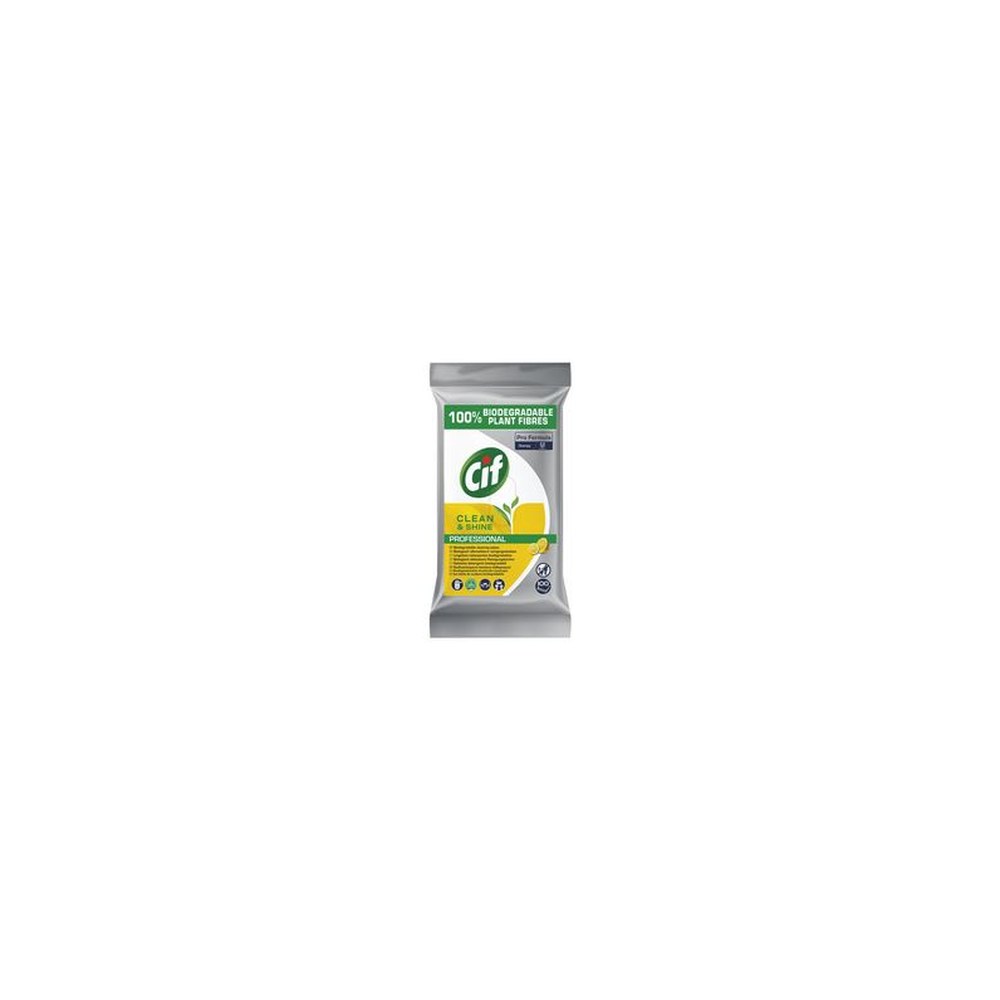 Cif Pro Formula Lingette "Clean & Shine", 100 pièces