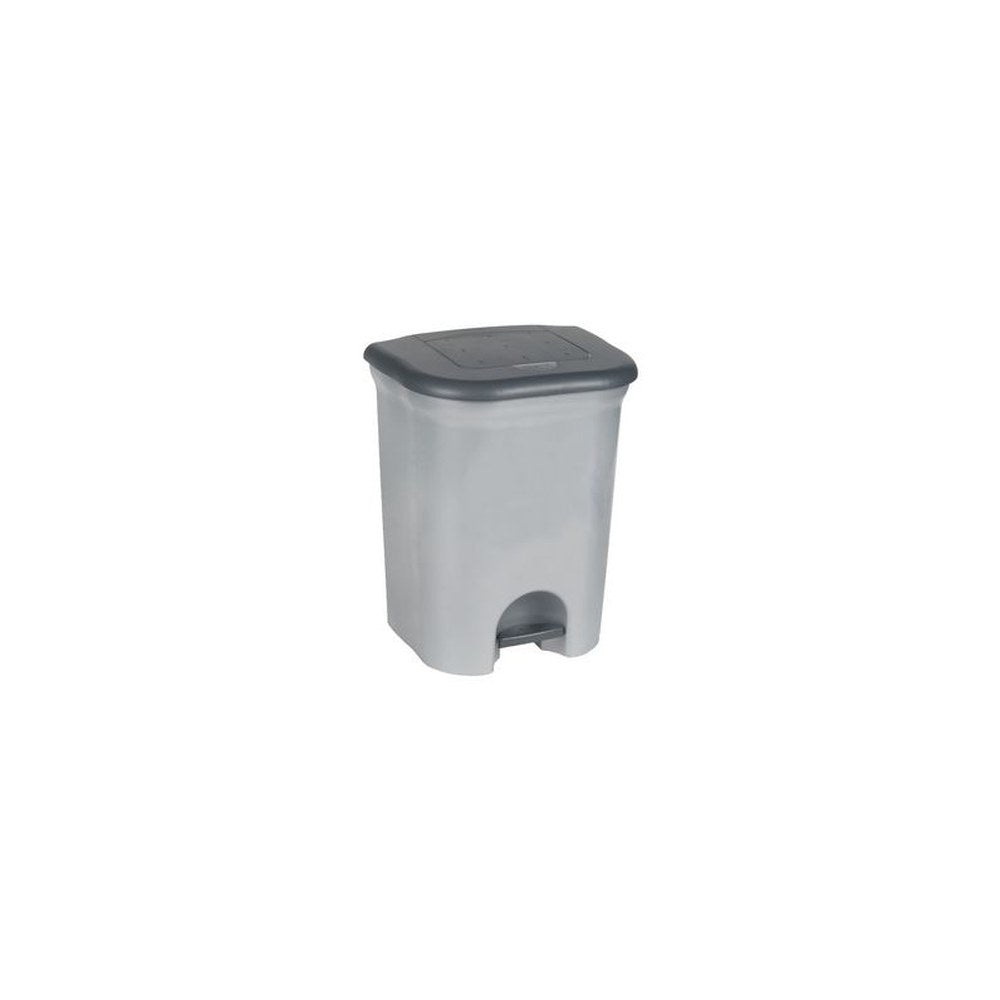 keeeper Poubelle à pédale "torge", 2x 11 litre, argent