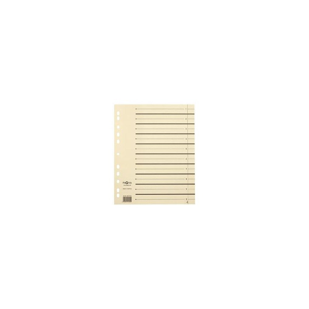 herlitz Intercalaires, A4, carton kraft, beige