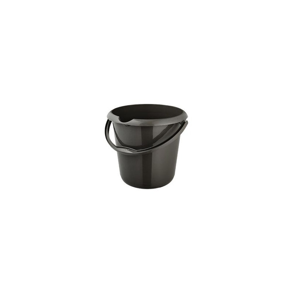 keeeper Seau "mika eco", rond, 10 litres, graphite