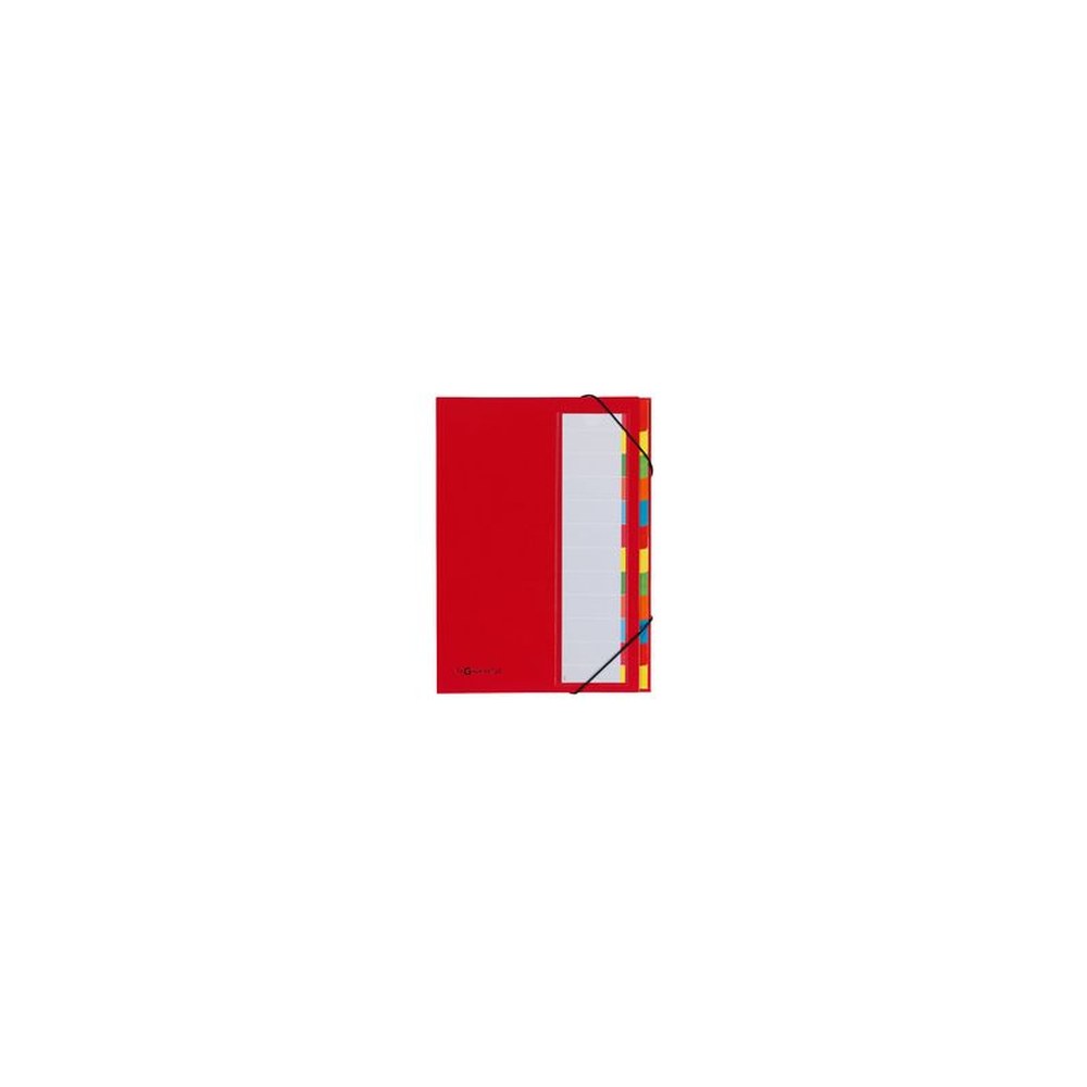 PAGNA trieur DESKORGANIZER Color, 12 poches, rouge