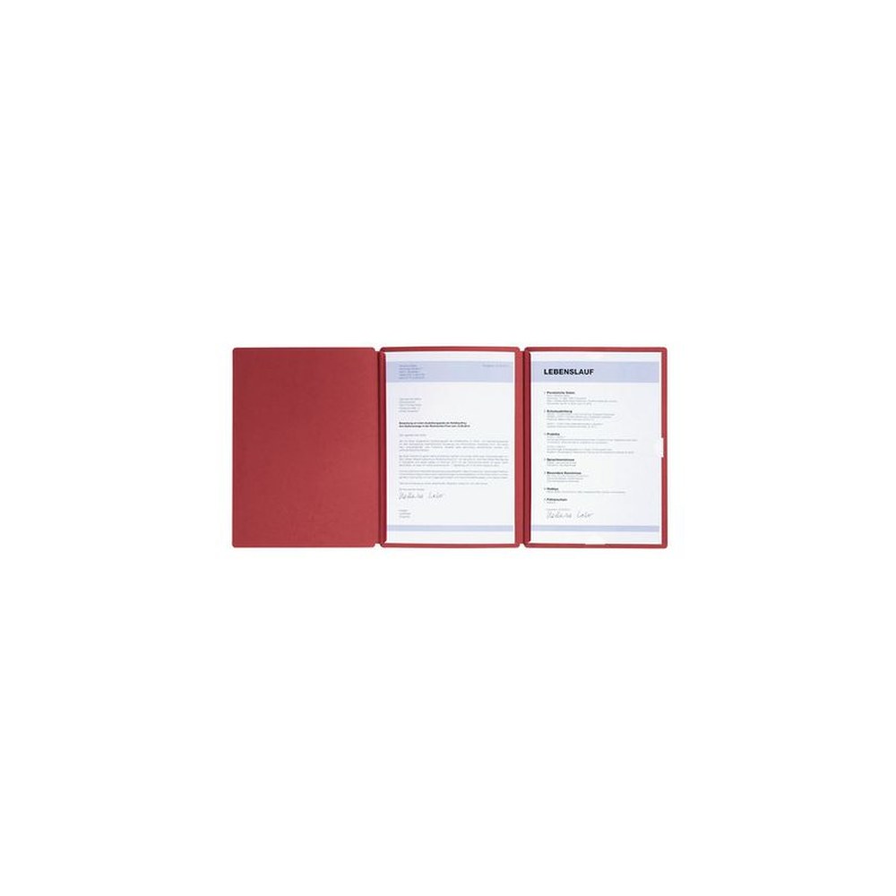 PAGNA Bewerbungsmappe "Spirit", DIN A4, aus Karton, rot