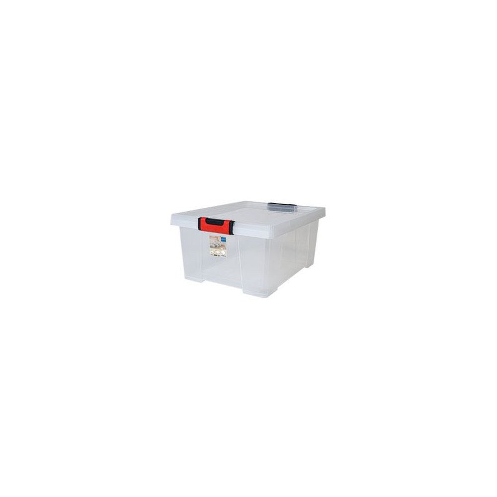 EDA Boîte de rangement CLiPSTOCK, 45 litres, PP, transparent