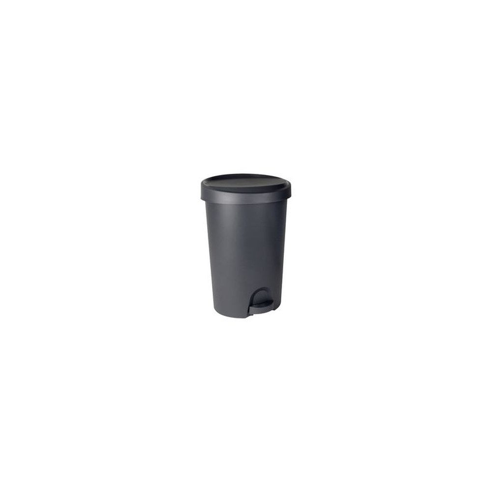 EDA Poubelle à pédale Stepy, 45 litres, PP, anthracite