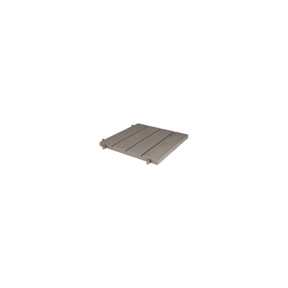 EDA Dalle de sol imitation bois, (L)384 mm, plastique, taupe
