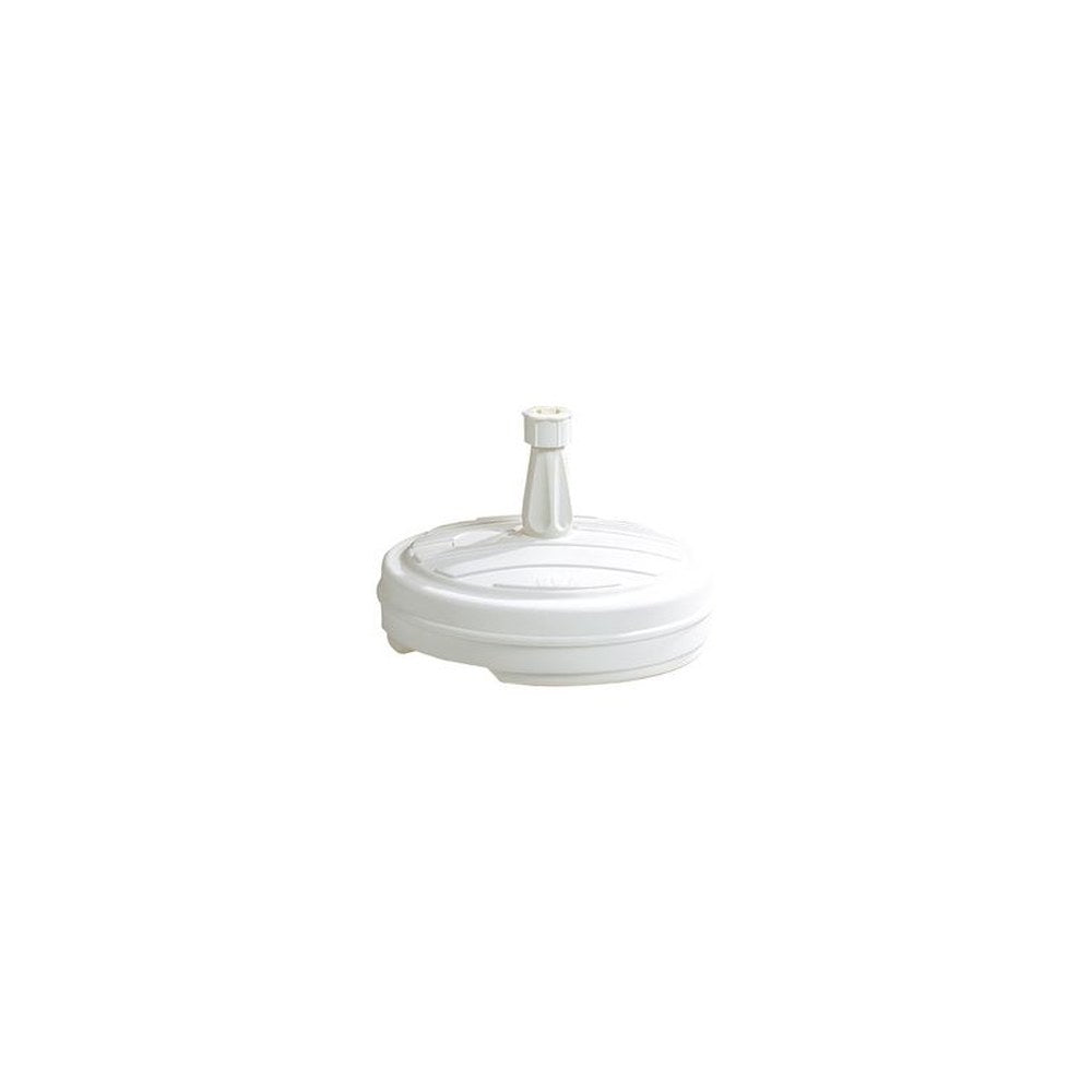 EDA Pied de parasol, plastique, rond, 430 mm, blanc