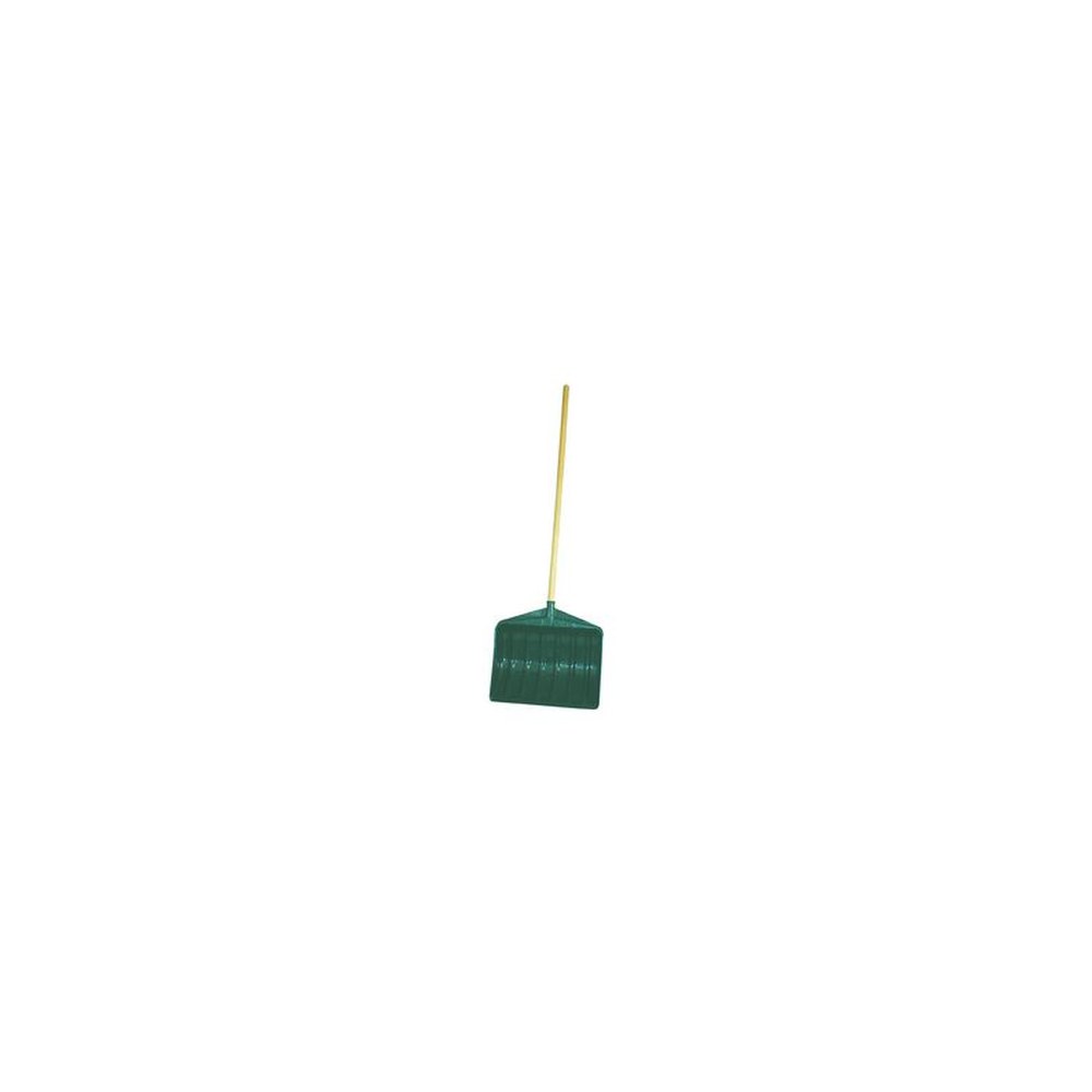 EDA Pelle à neige avec manche en bois, largeur: 460 mm, vert