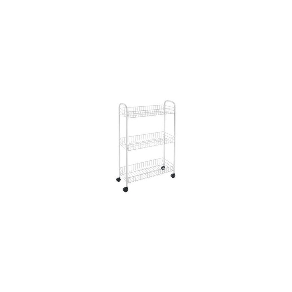 metaltex Desserte multi-usage Slim, 3 niveaux, blanc