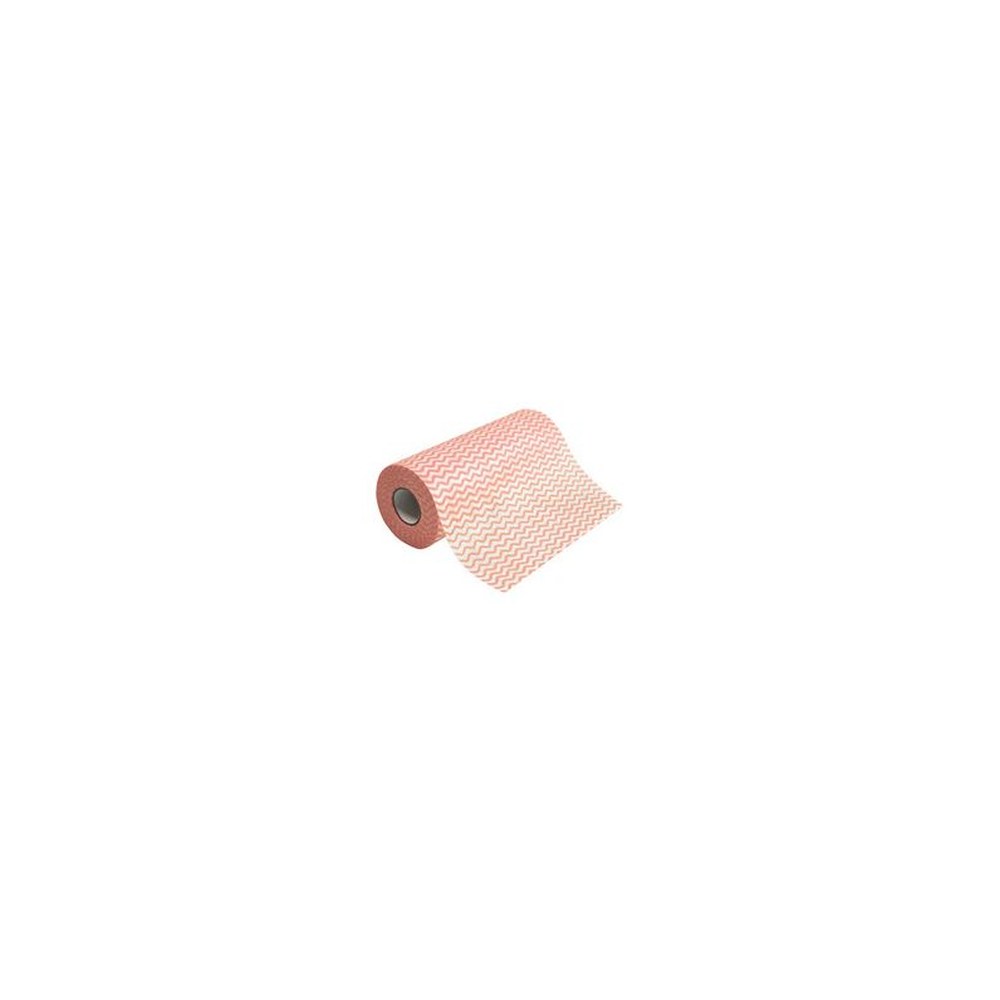 HYGOCLEAN Torchon & chiffon de nettoyage, sur rouleau, rouge