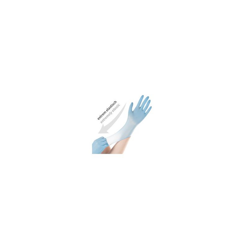 HYGOSTAR Gant en nitrile SAFE SUPER STRETCH, XL, bleu