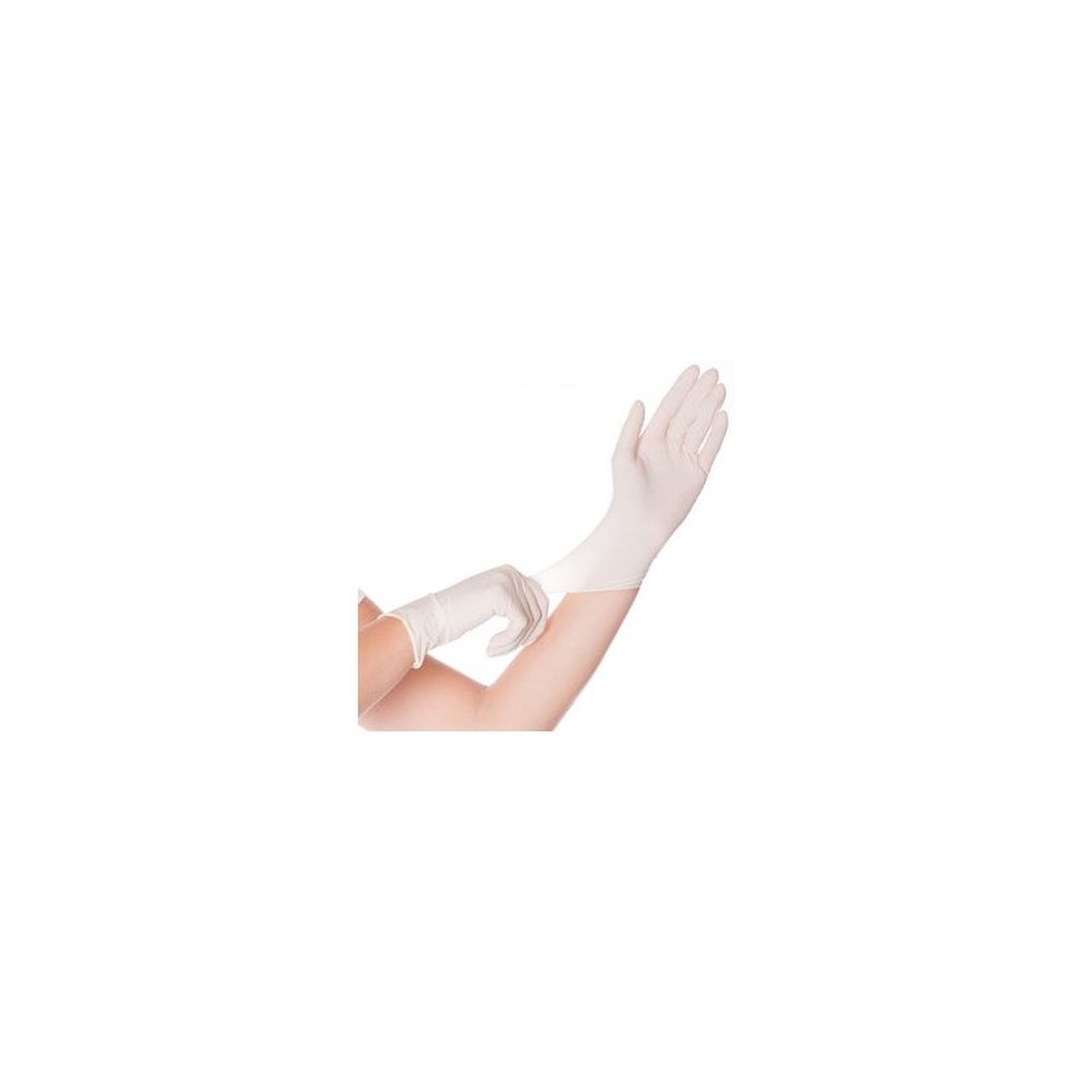 HYGOSTAR Gant latex SKIN, XL, poudré, blanc