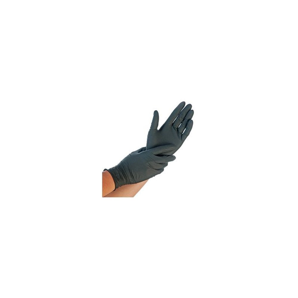 HYGOSTAR Gant nitrile EXTRA SAFE, XL, sans poudre, noir