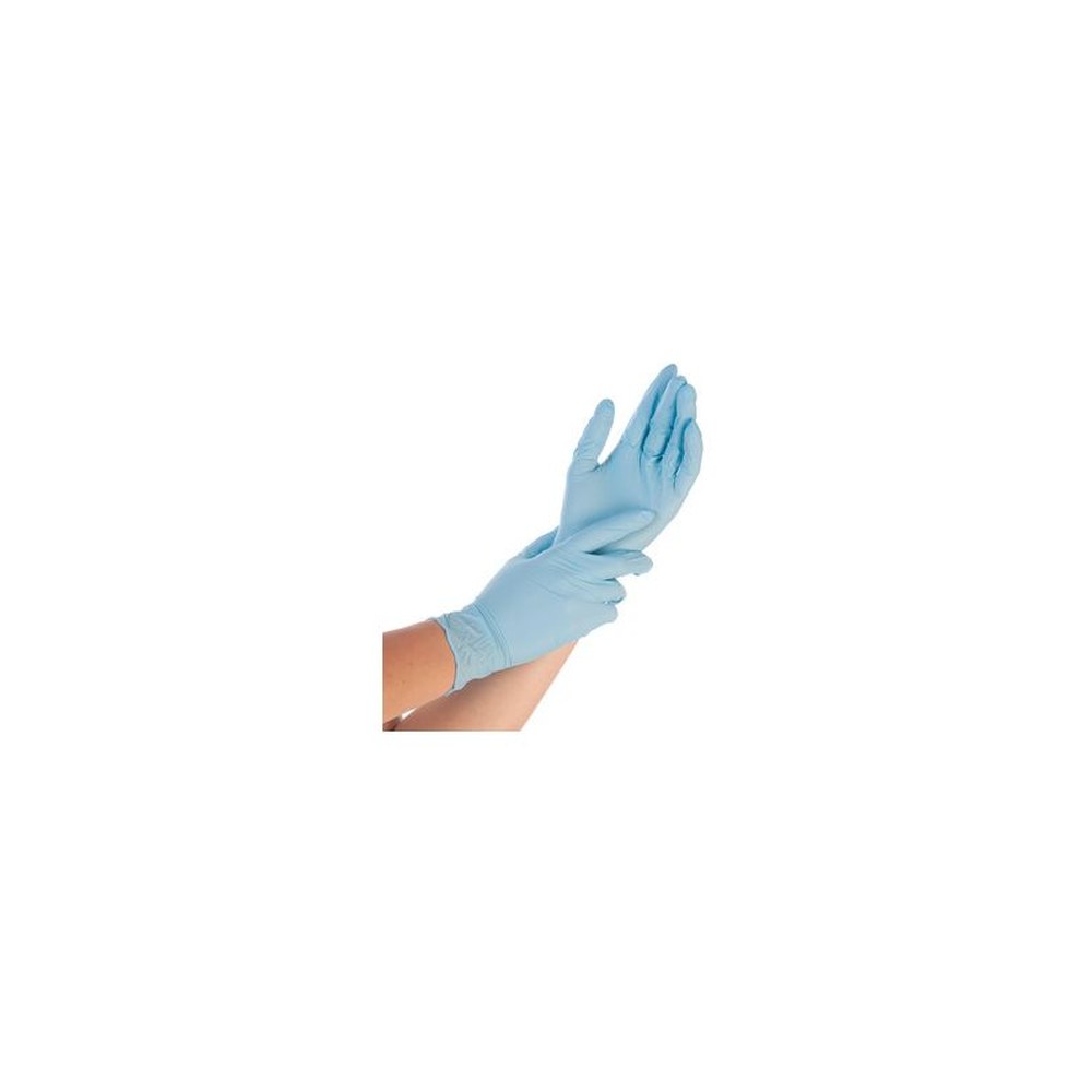 HYGOSTAR Gant nitrile CONTROL, XL, poudré, bleu