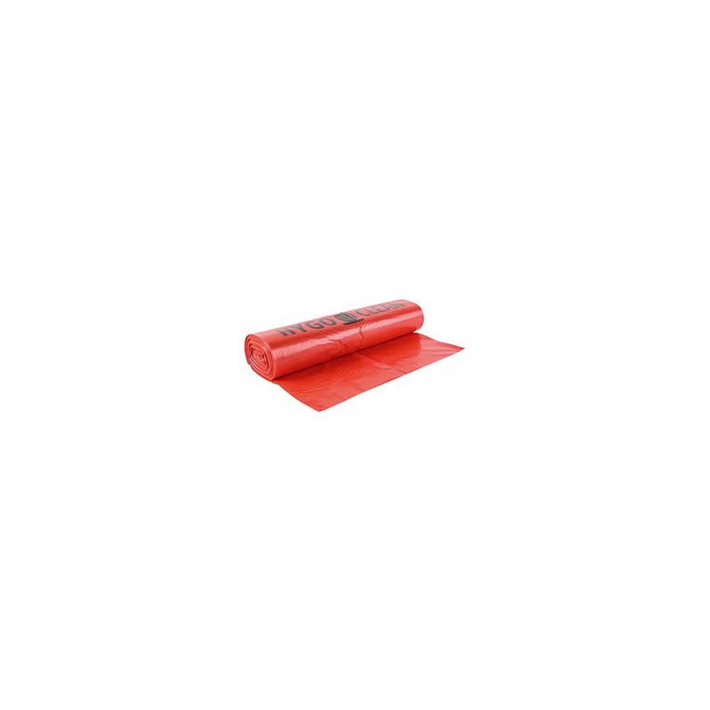 HYGOCLEAN Sac poubelle LDPE, 120 L, 45 microns, rouge x6