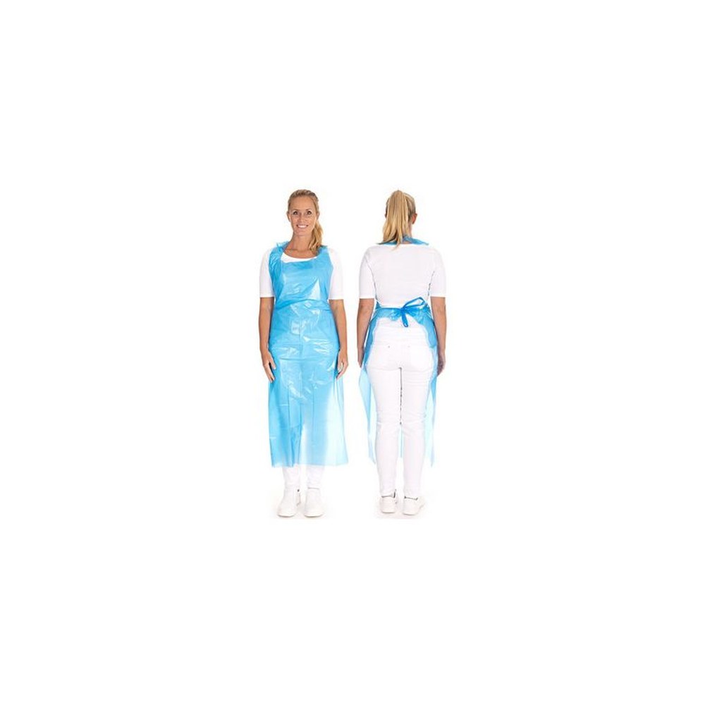 HYGONORM Tablier jetable LDPE, en bloc, 33 my, blanc