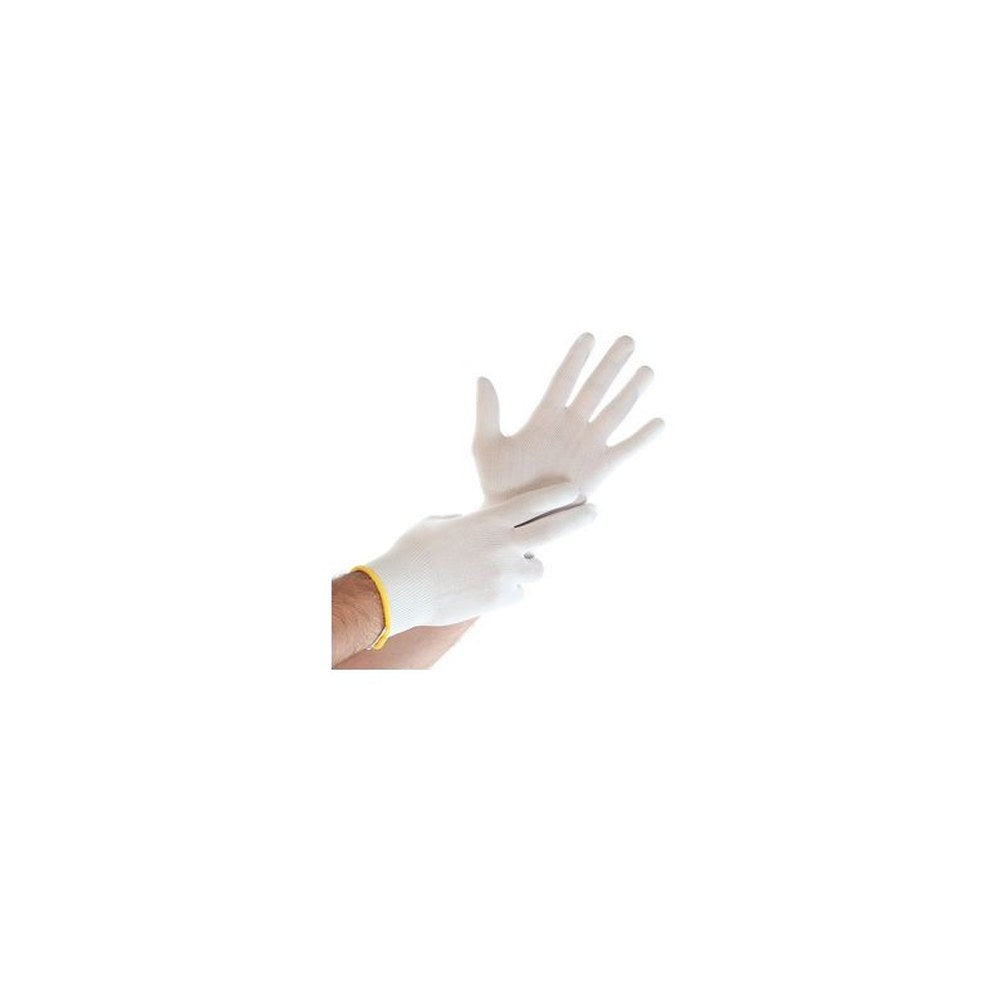 HYGOSTAR Gant à mailles fines Ultra Flex, en nylon, L, blanc x12