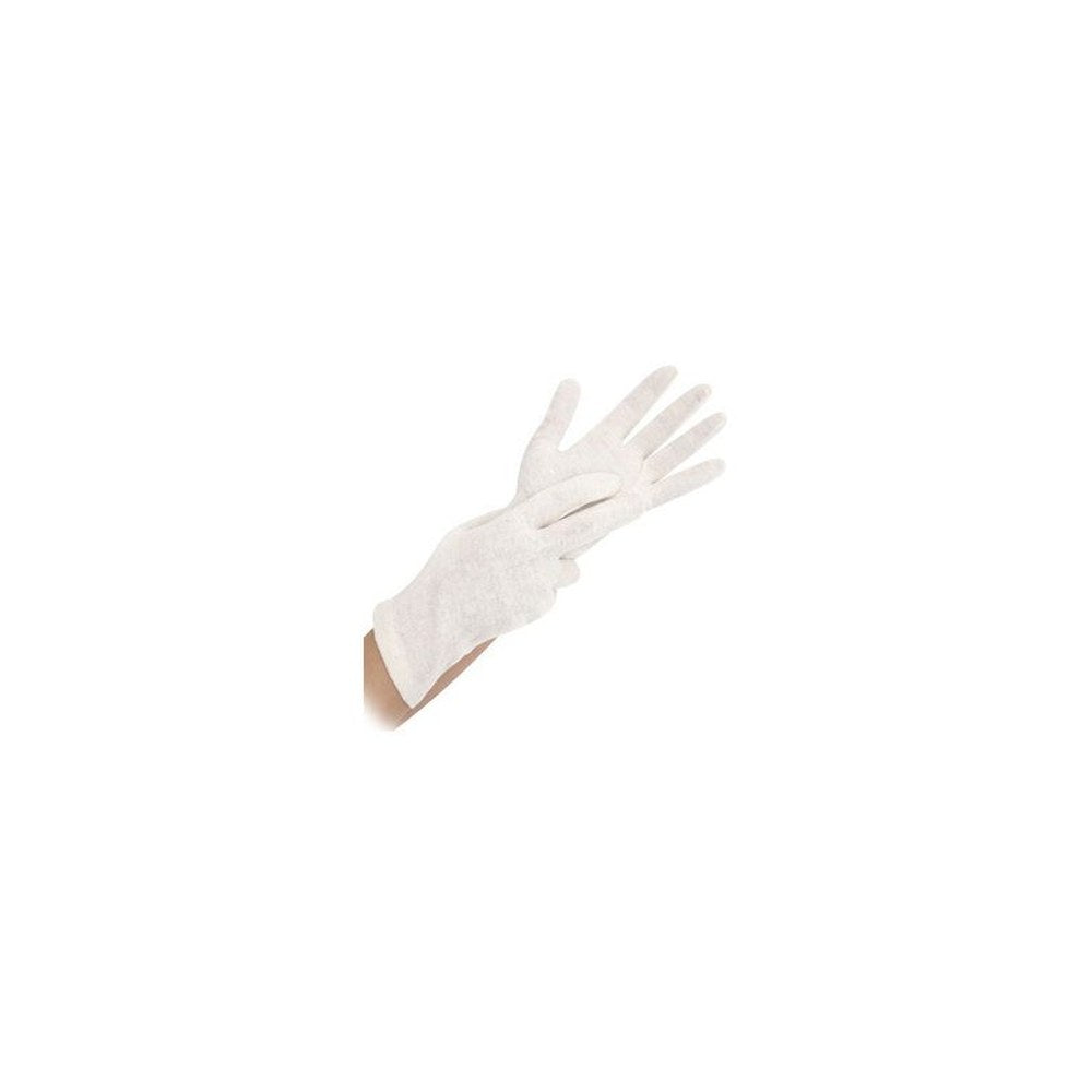 HYGONORM Gant en coton Nature, L, naturel x24