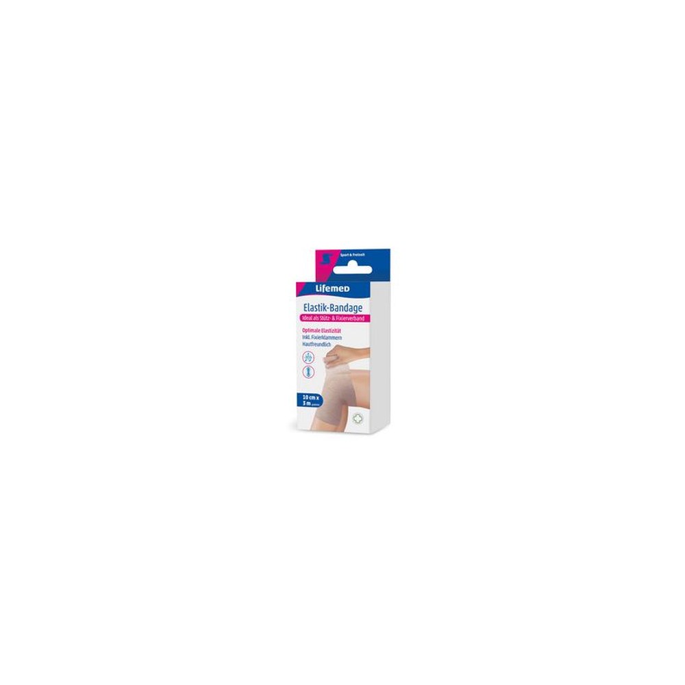 Lifemed Bandage élastique, couleur chair, 100 mm x 3,0 m