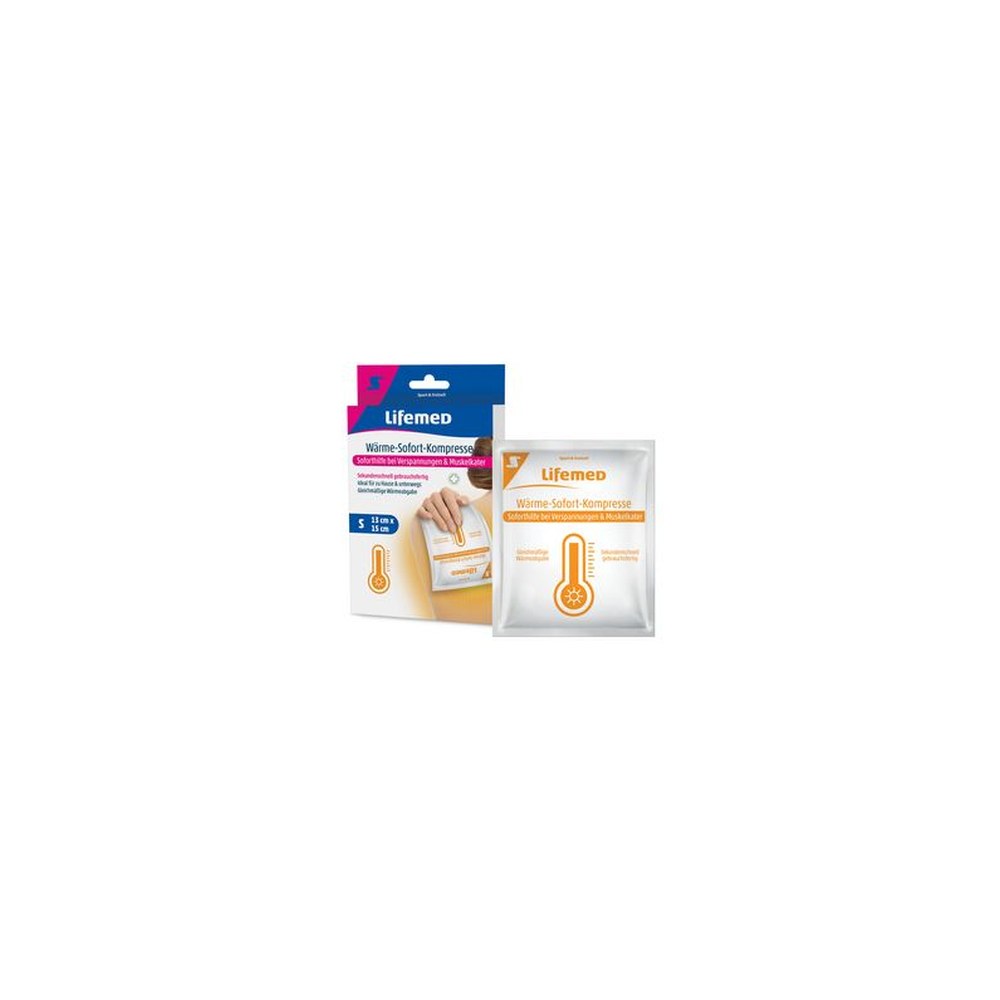 Lifemed Compresse de chaud instantané, 150 x 130 mm, blanc