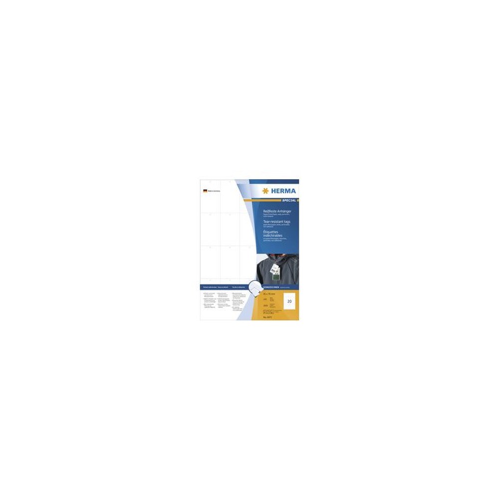 HERMA Etiquette à suspendre SPECIAL, 70 x 41 mm, blanc