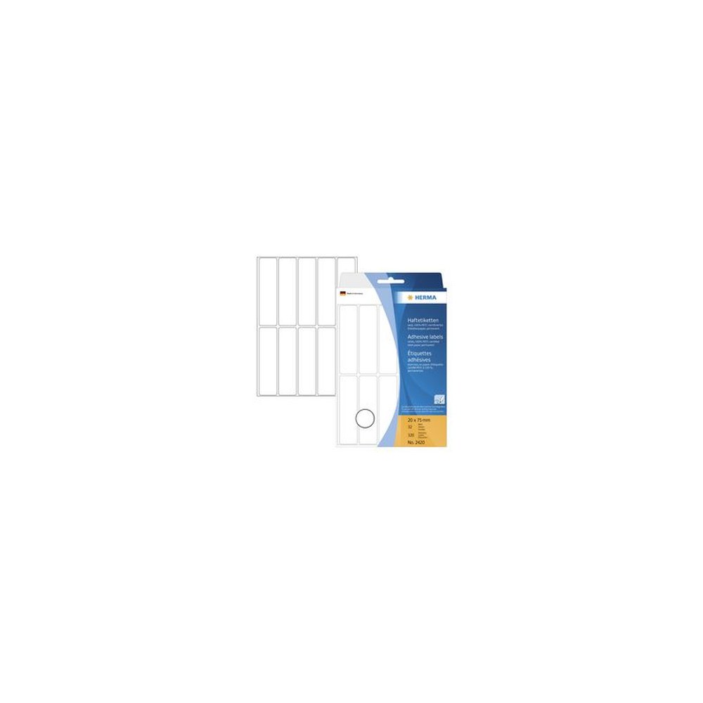 HERMA Etiquette multi-usage, 13 x 50 mm, grand paquet,blanc