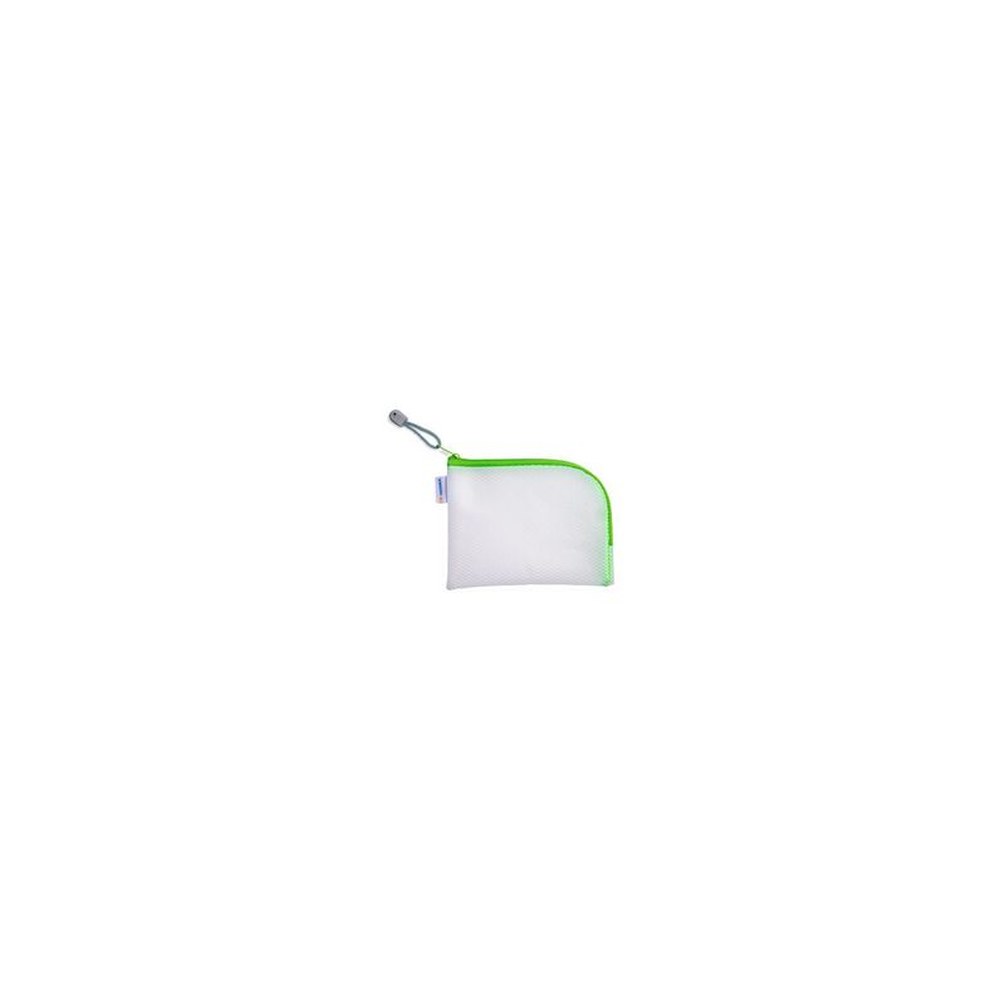 HERMA Pochette à fermeture à zip "Mesh Bags", A7, vert