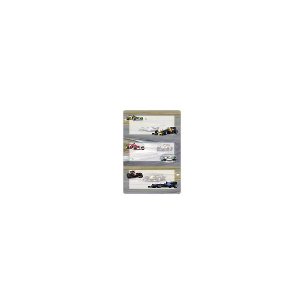 HERMA Étiquettes pour livres "Voitures de course", 76 x 35mm
