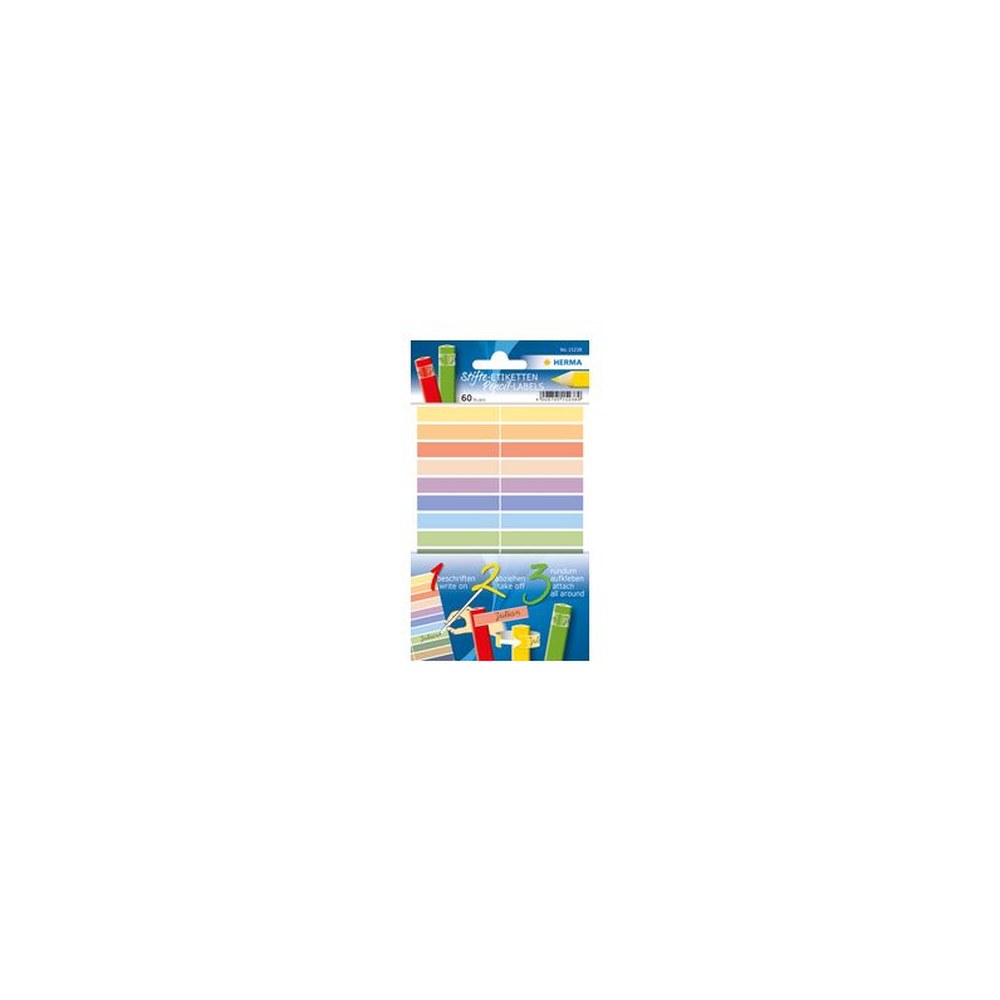 HERMA Etiquettes pour crayons HOME, 46 x 10 mm, couleurs