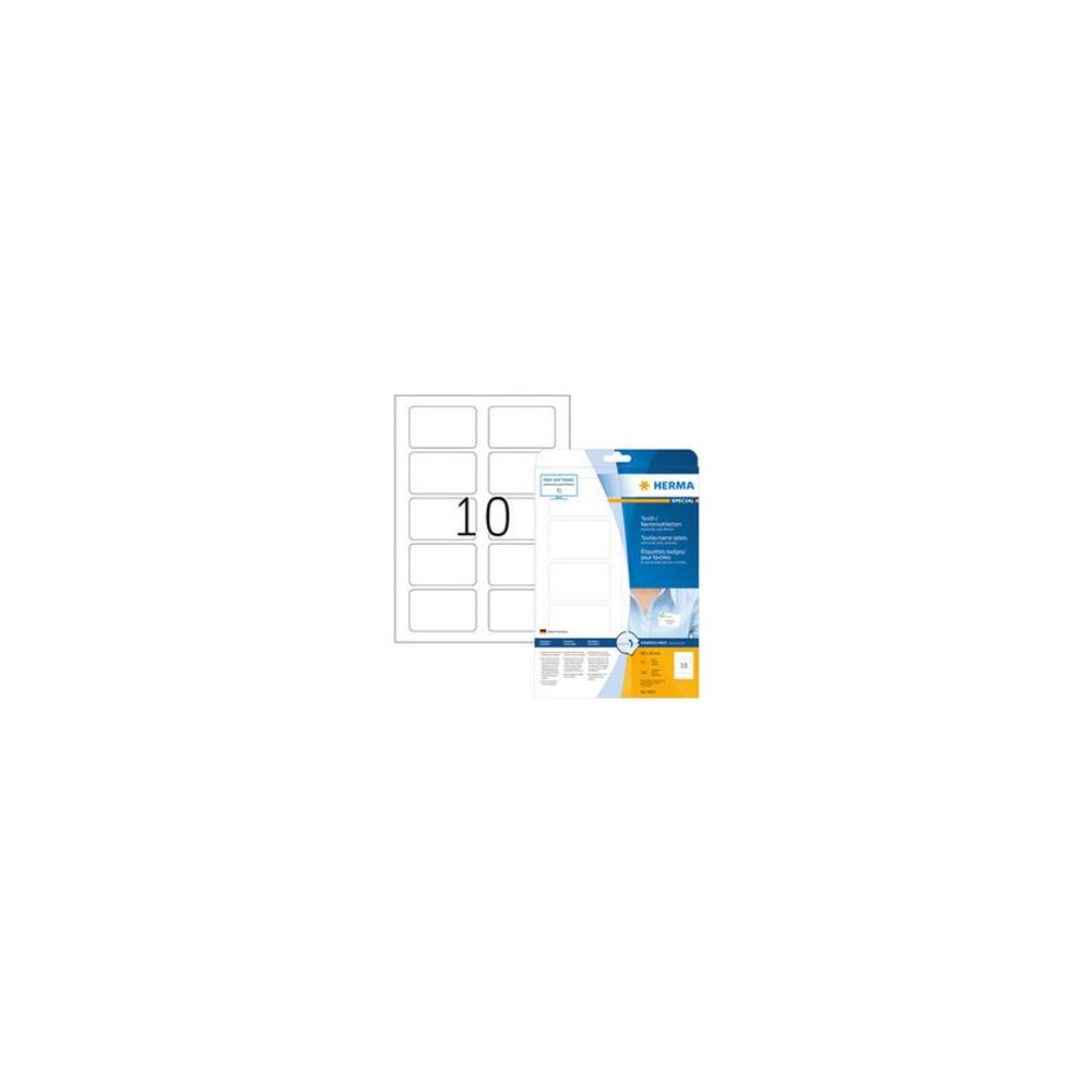 HERMA Etiquettes-badges SPECIAL, 80,0 x 50,0 mm, blanc