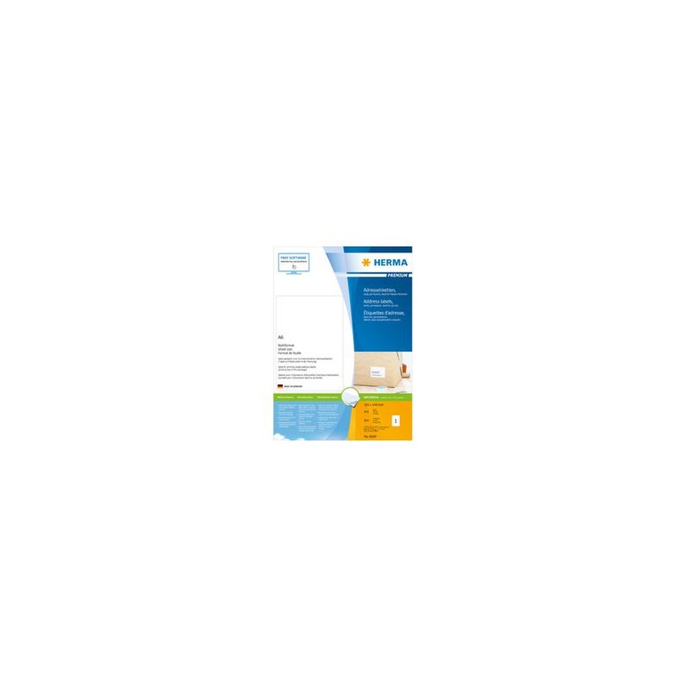 HERMA Etiquette universelle PREMIUM, 105 x 148 mm, blanc