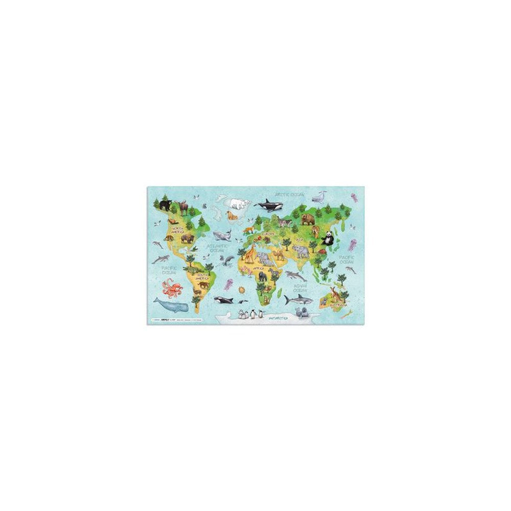 HERMA Sous-main "Carte du monde", (L)550 x (H)350 mm
