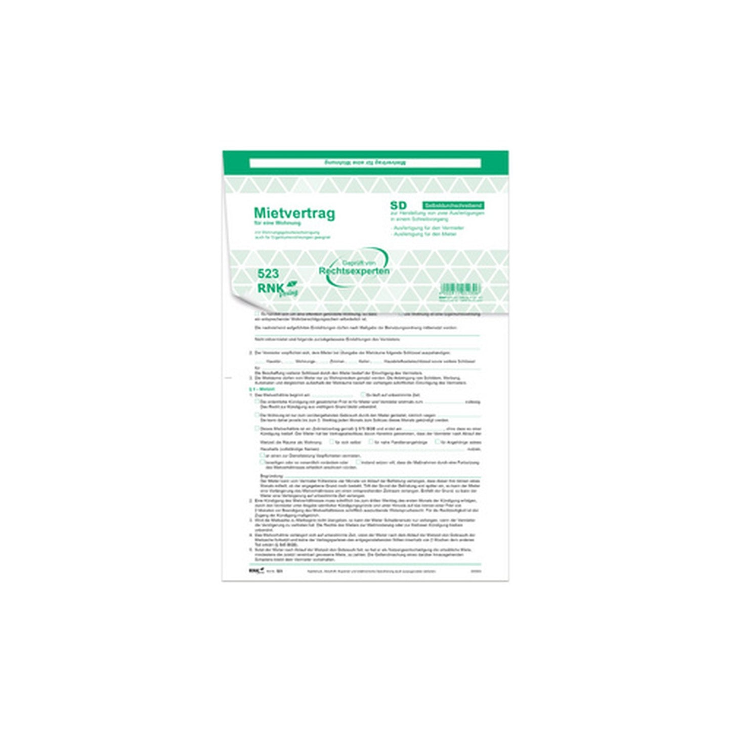 RNK Verlag Vordruck "Universal-Mietvertrag für Wohnungen" x25