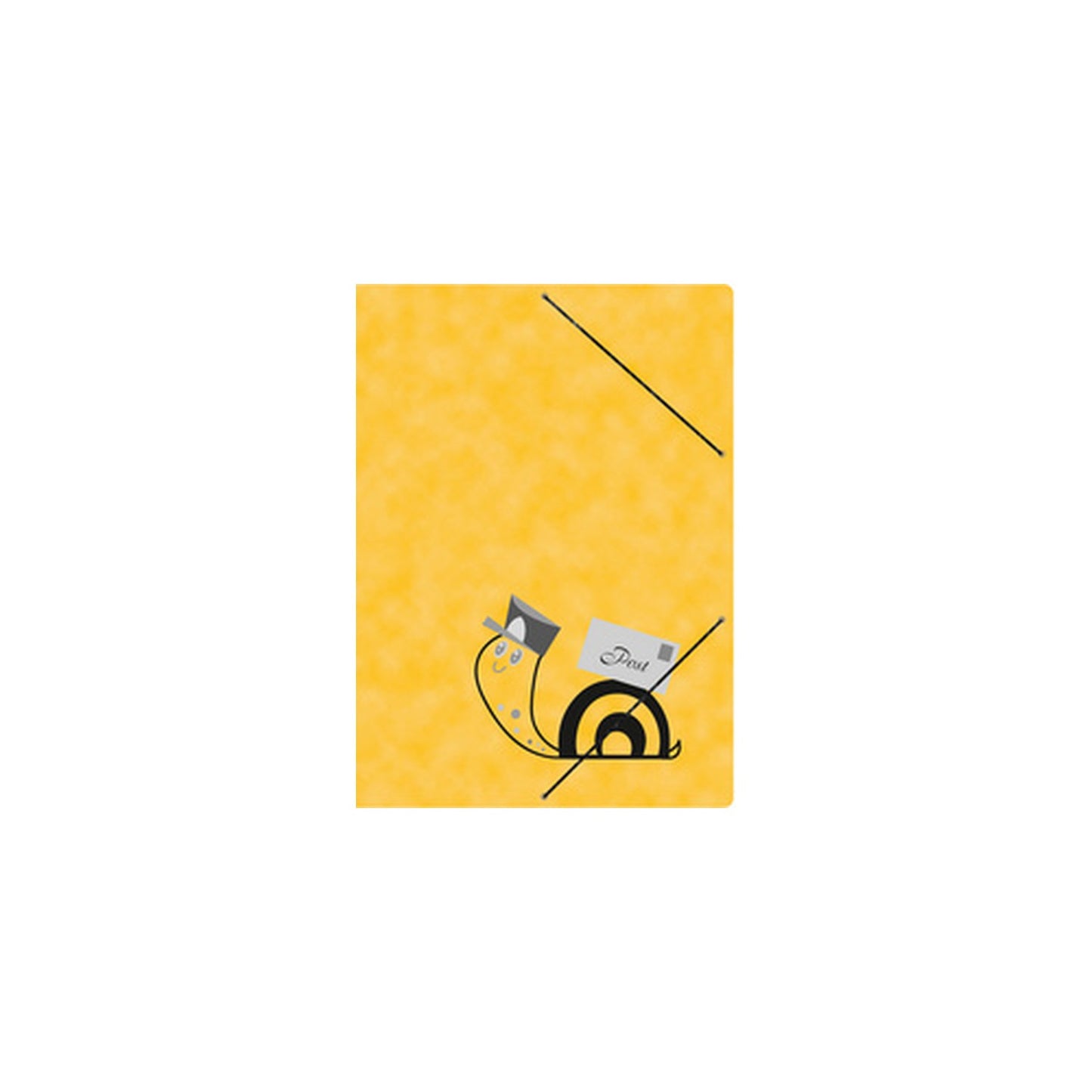 RNK Chemise à élastiques "poste" avec bande élastique, jaune