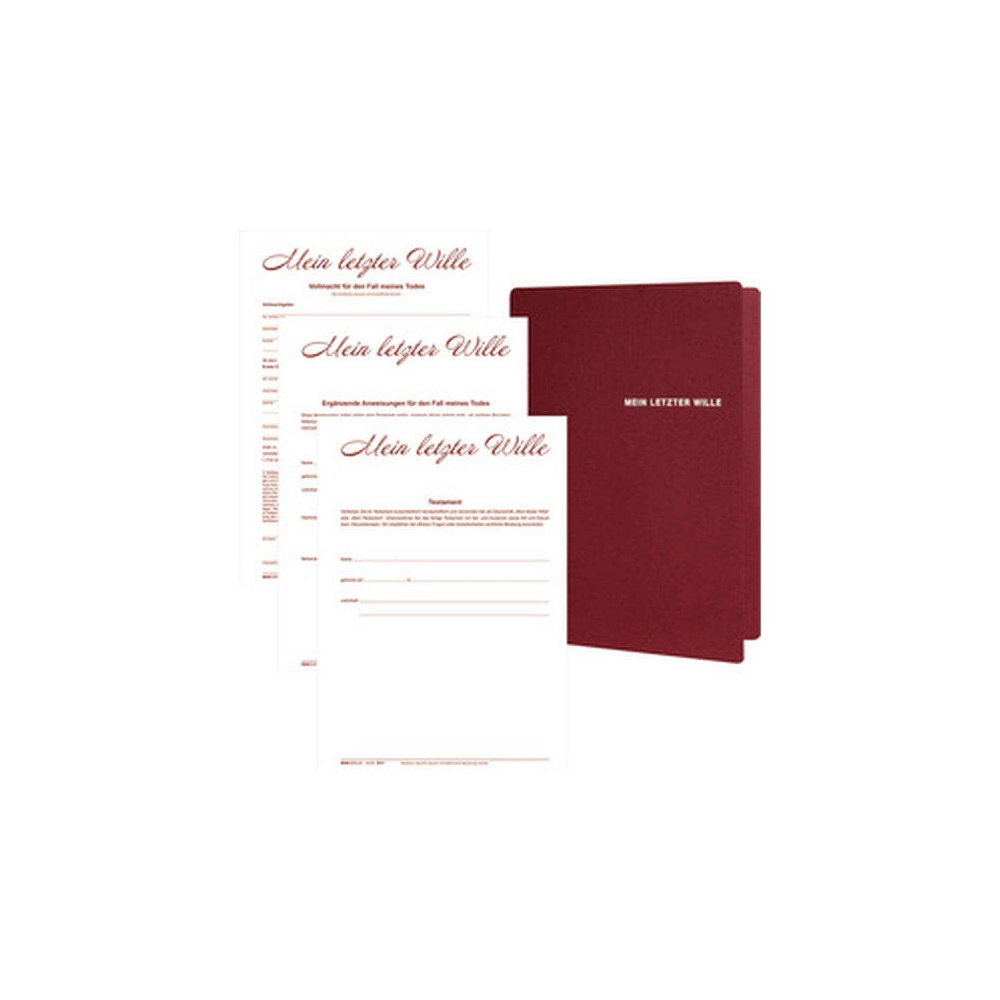 RNK Verlag Mappe "Mein letzter Wille" für 1 Person