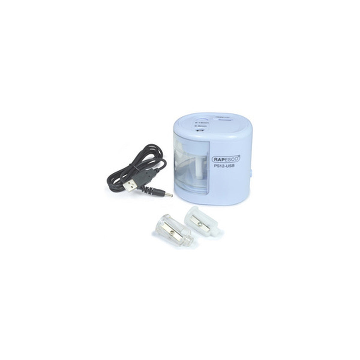 RAPESCO Taille-crayon électrique double PS-12-USB, bleu