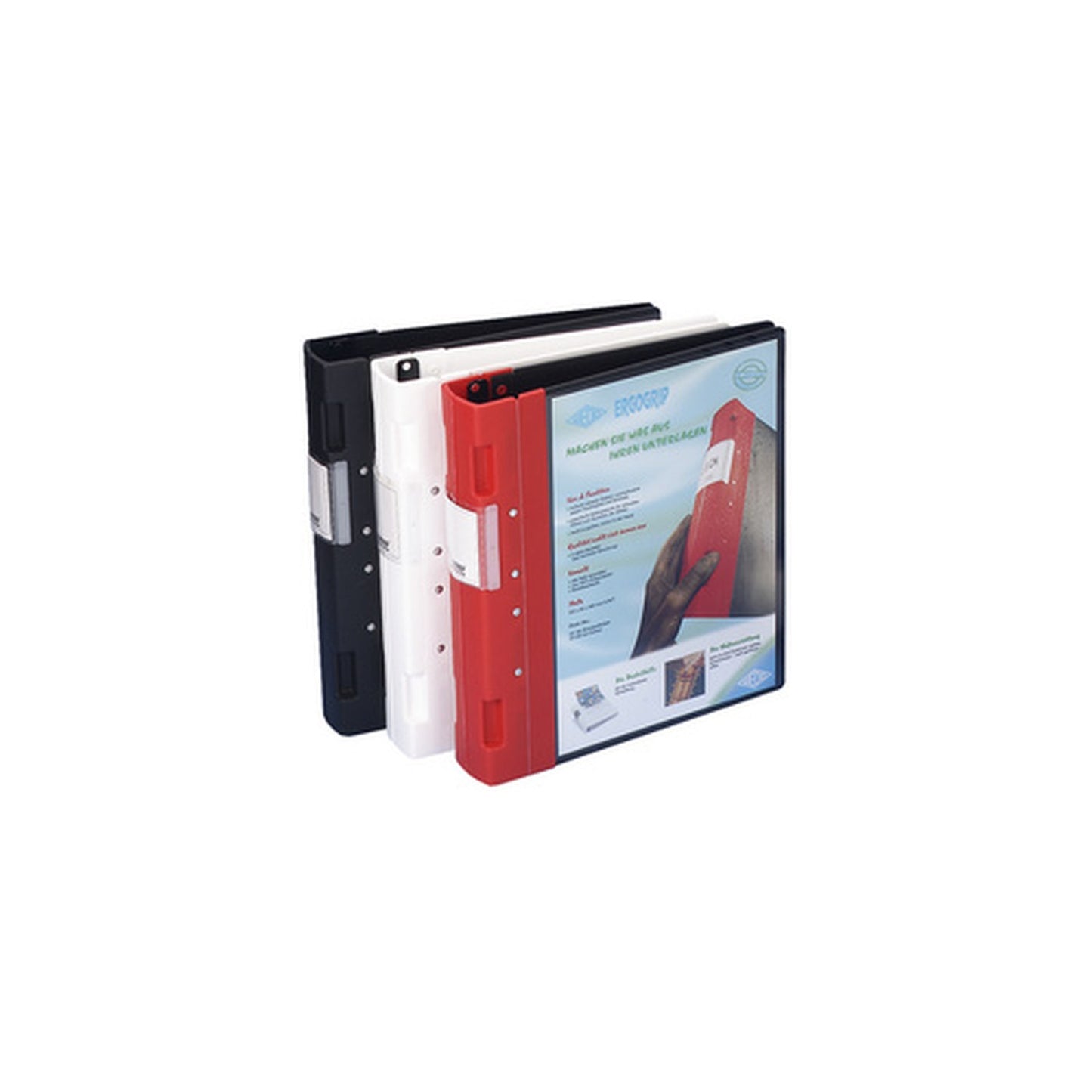 WEDO Classeur de présentation, 56 mm, noir/rouge, A4