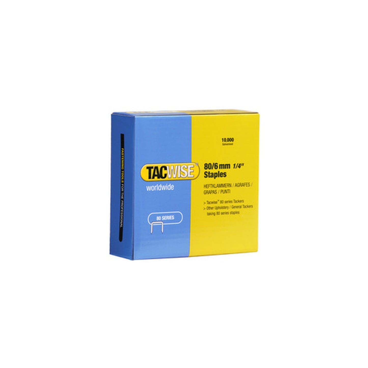 TACWISE Agrafes 80/8 mm galvanisées, 10.000 pièces