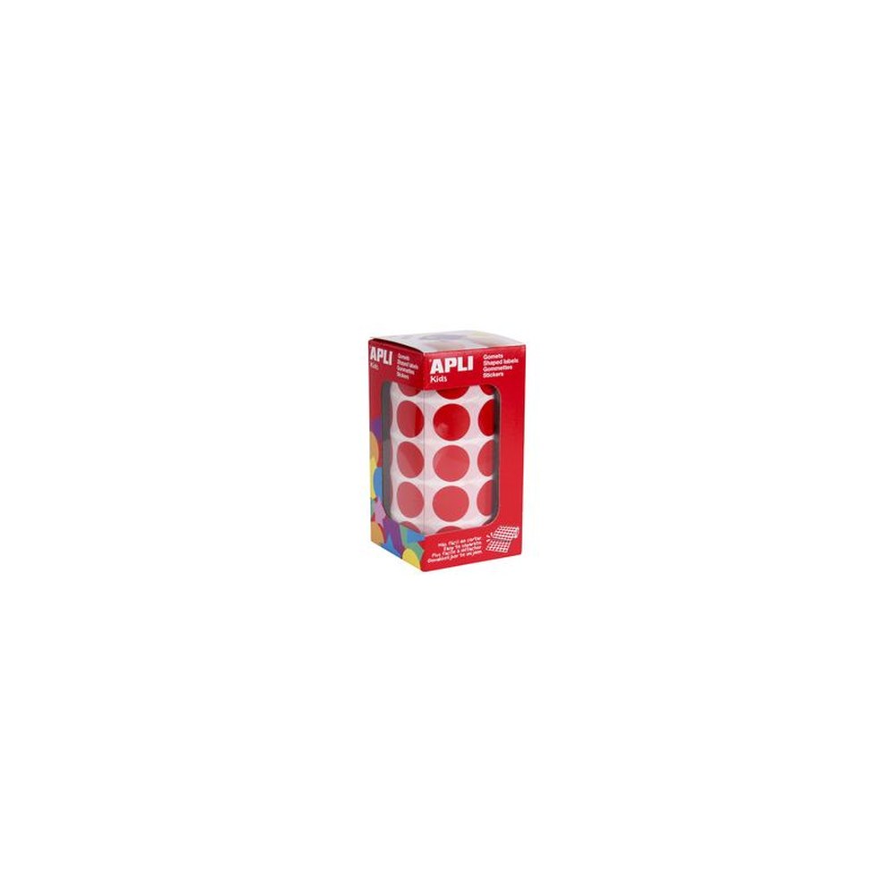 APLI Kids Gommette de couleur en rouleau, rouge