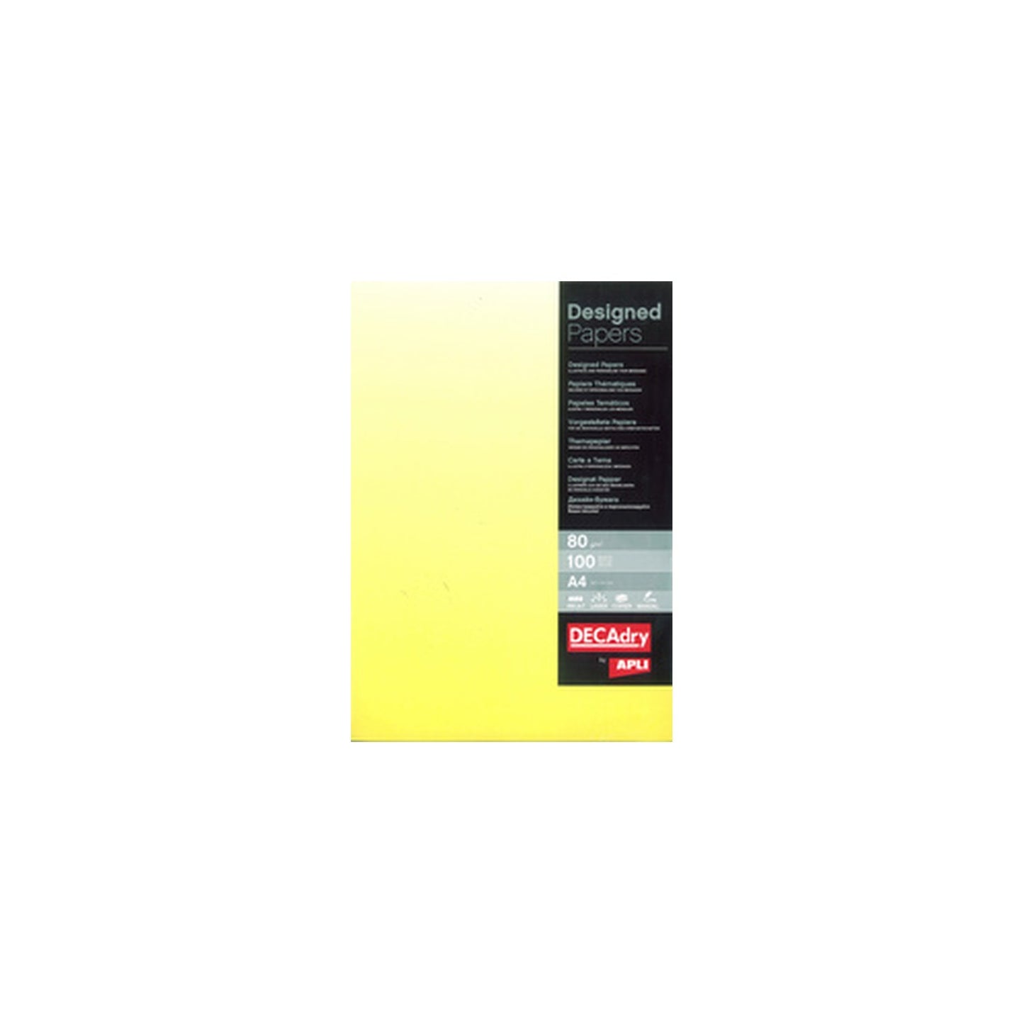 agipa Papier pré-imprimé, A4, 80 g/m2, dégradé jaune