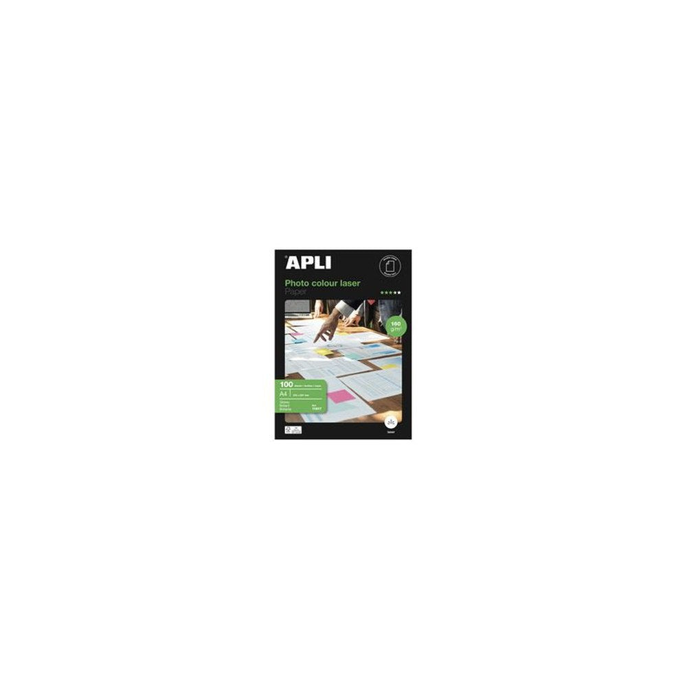APLI Papier photo, A4, 160 g/m2, brillant recto/verso