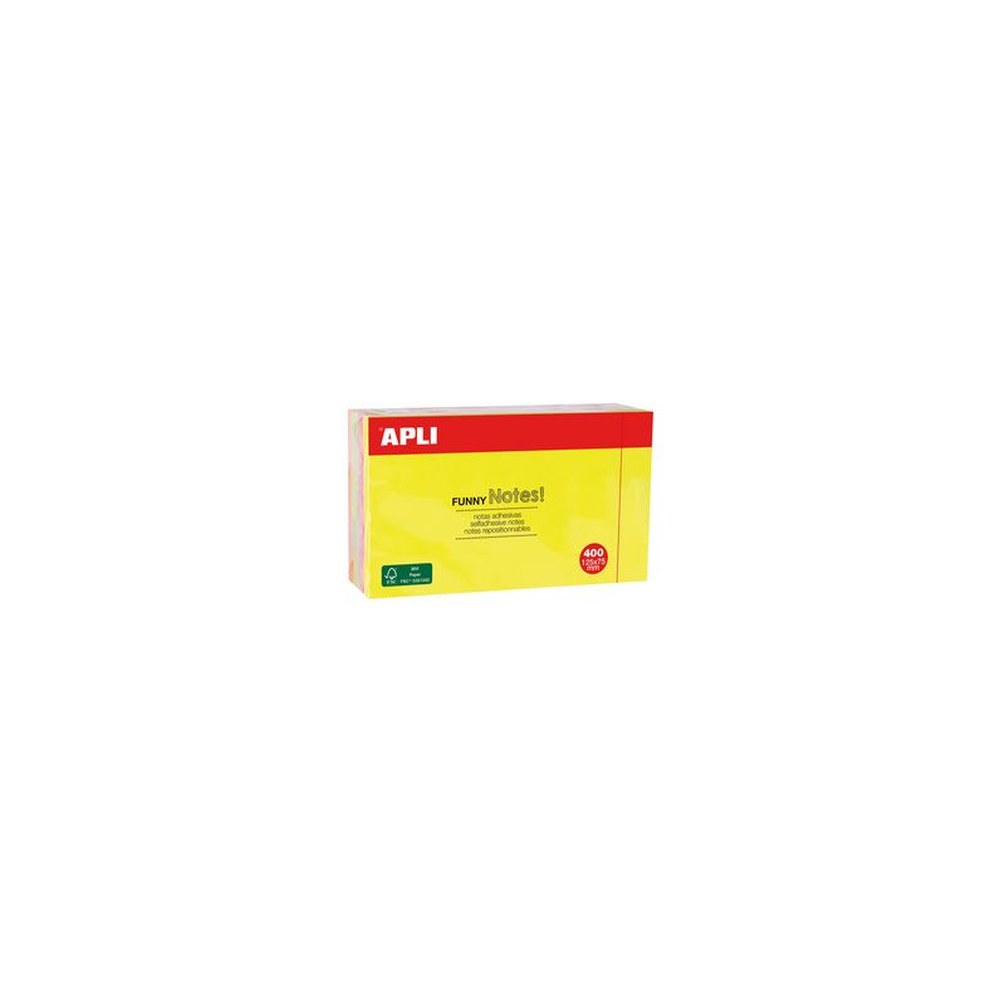 APLI Cube de notes adhésives "FUNNY Notes!", 125 x 75 mm