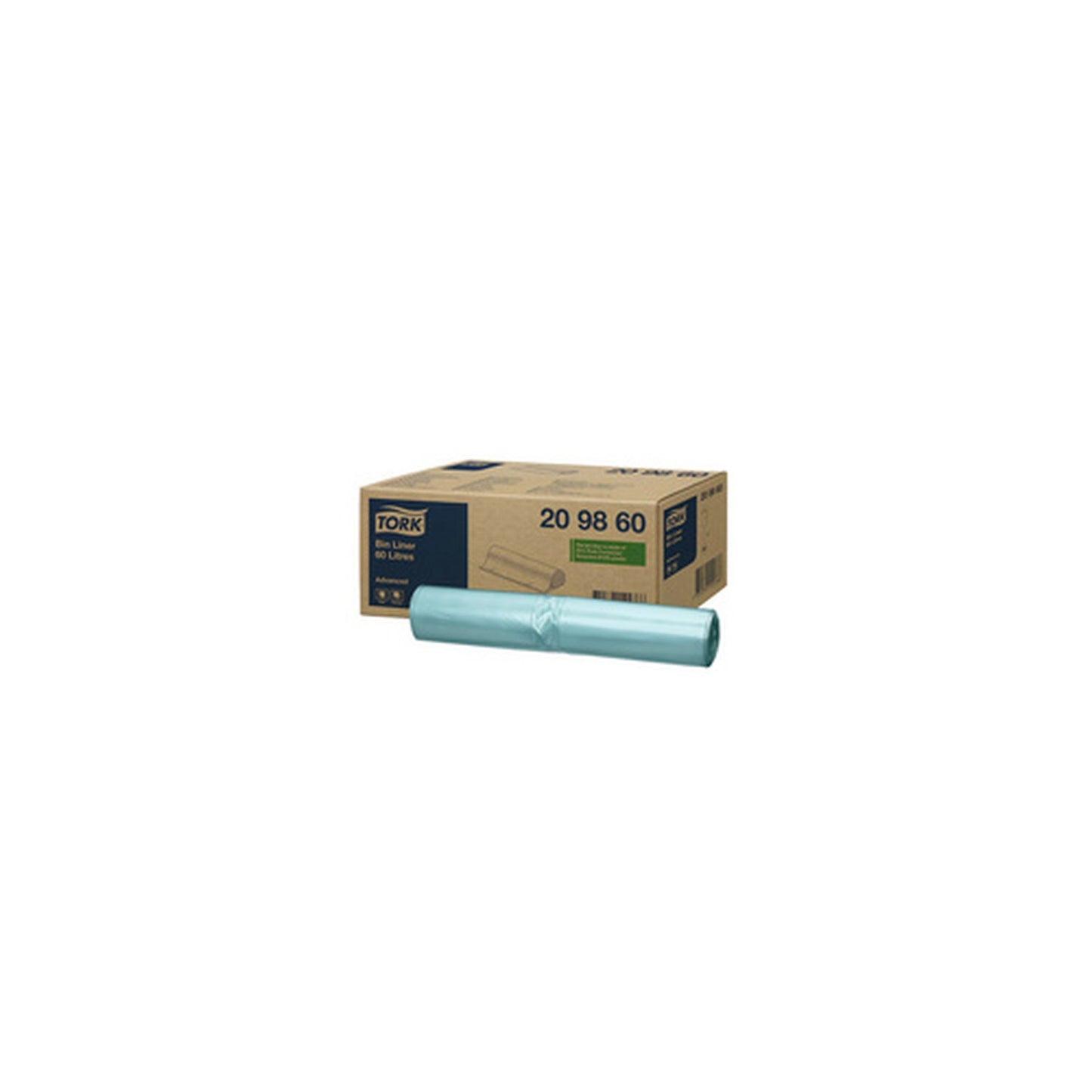 TORK Sac poubelle, vert, 60 litres