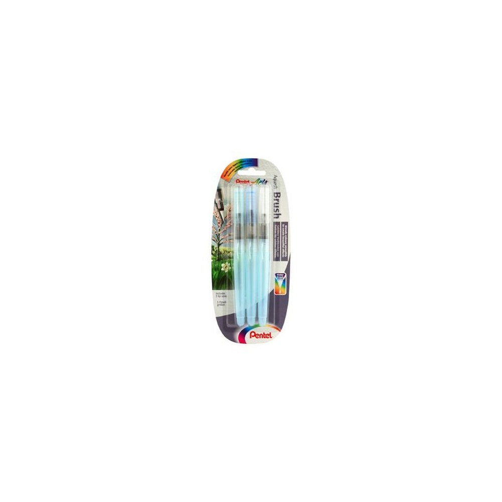 PentelArts Aquash Stylo pinceau, contenu: 7 ml, kit de 3