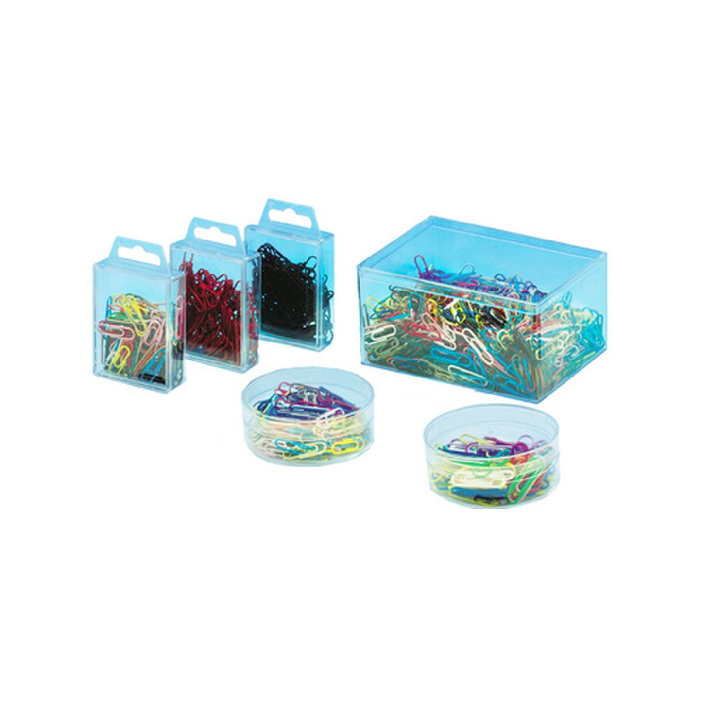 WEDO Trombones recouverts de plastique, 50 mm, assorti