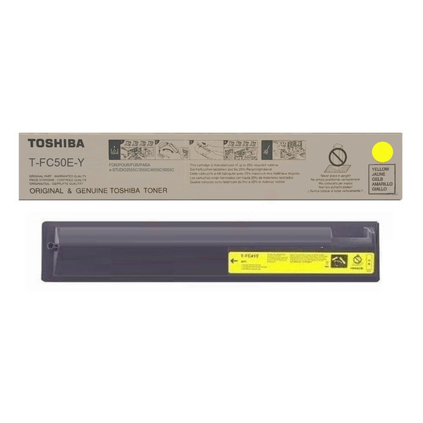 Toner d'origine Toshiba 6AJ00000111 / T-FC 50 E-Y - jaune