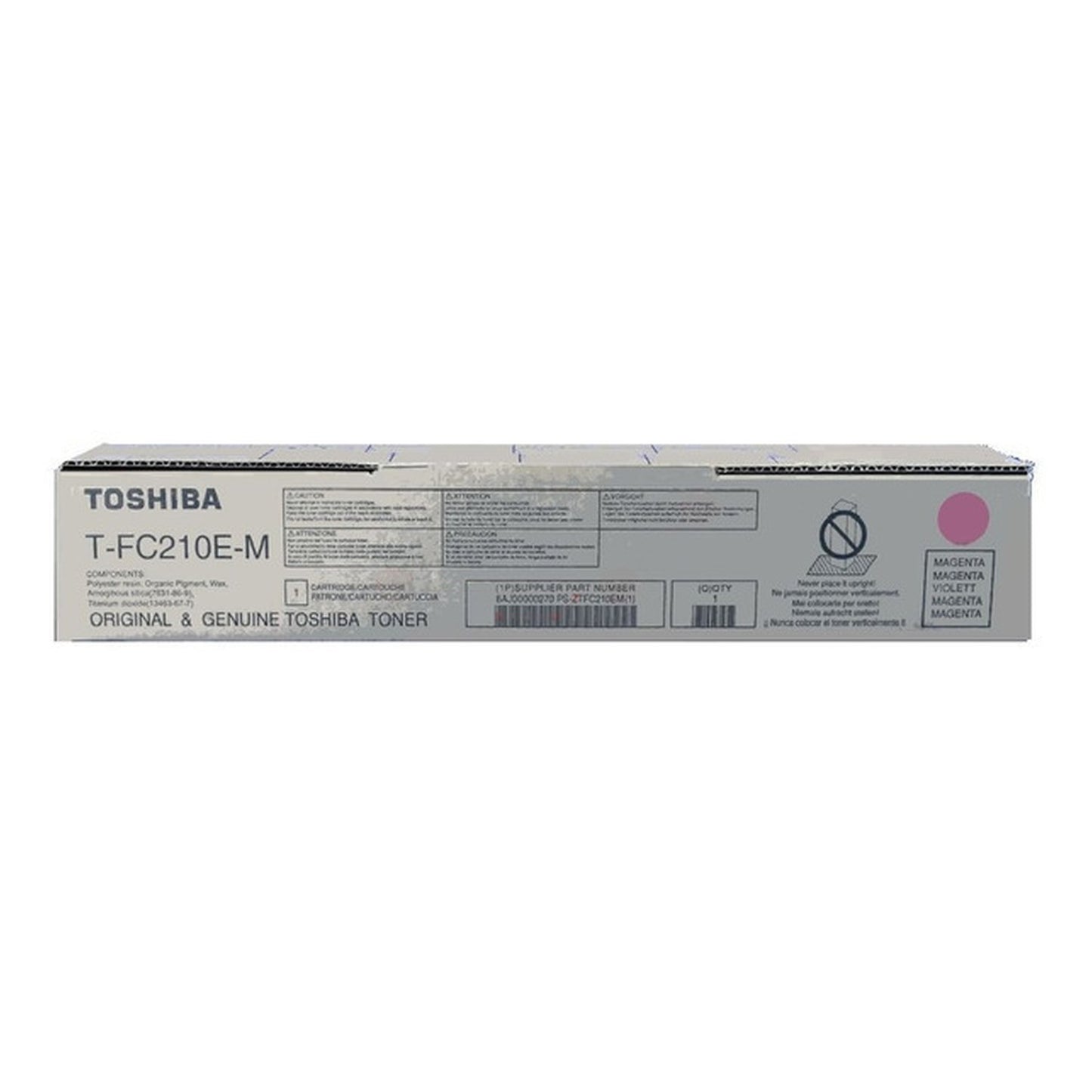 Toner d'origine Toshiba 6AJ00000270 / T-FC 210 EM - magenta